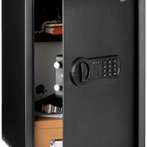 amazon basics digital safe with electronic keypad locker for home